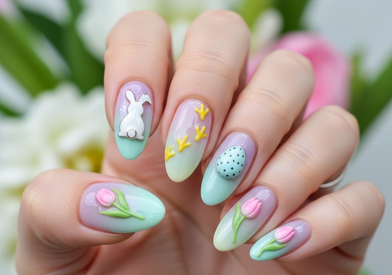 25 Easter Nail Ideas: Cute & Trendy Spring Nail Designs