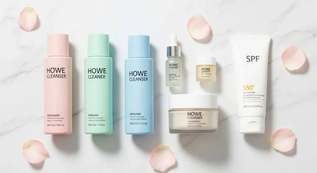 Best oily skin care routine products including face wash, toner, and moisturizer