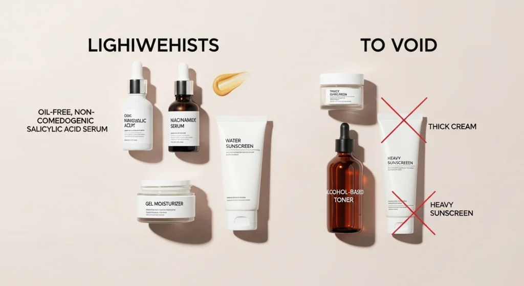 Skincare ingredients to look for and avoid for oily skin