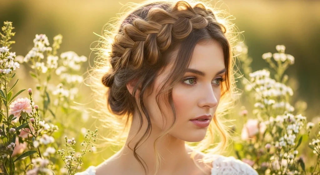 braided crown cute hairstyles 2026 women