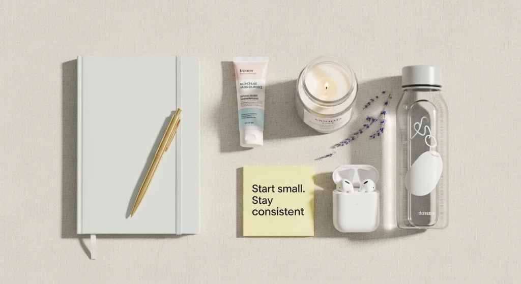 Beginner self-care routine starter kit – simple daily habits