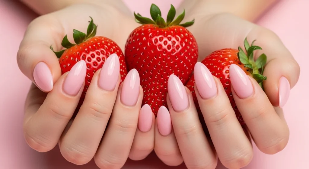 Strawberry Milk Nails