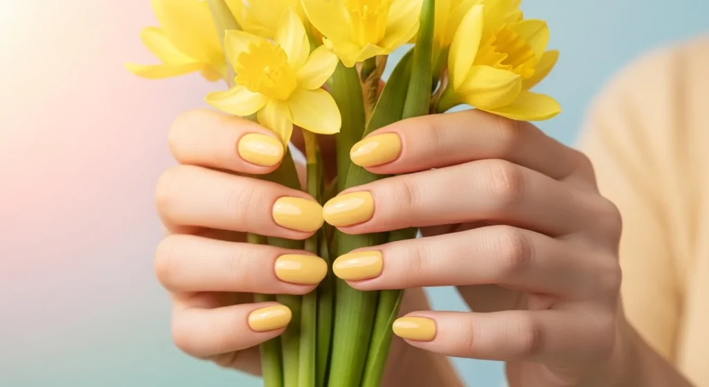 Butter Yellow Nails