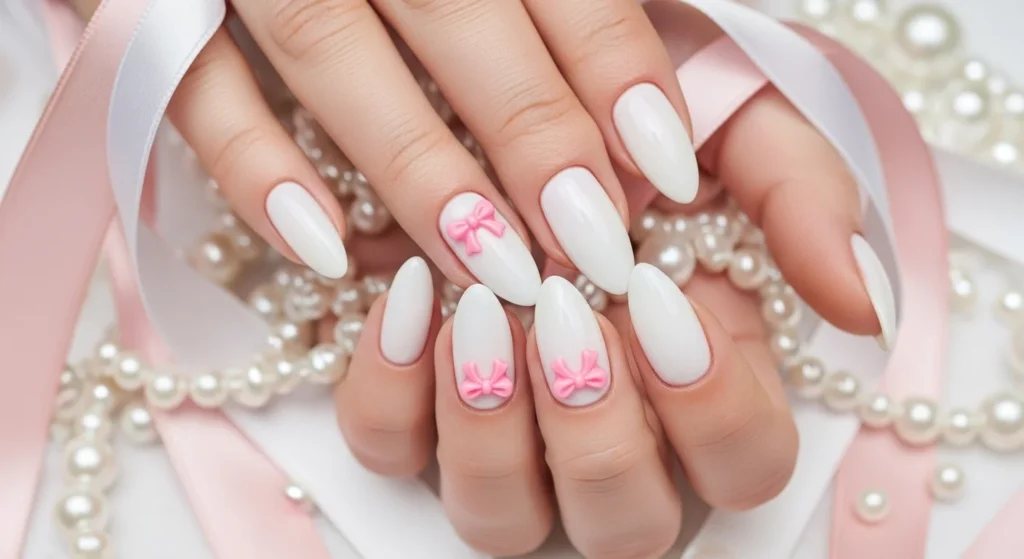 Coquette Bow Nails