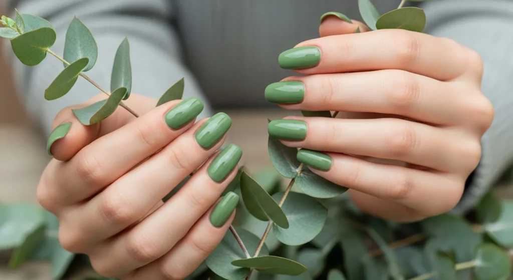 Sage Green Nails
