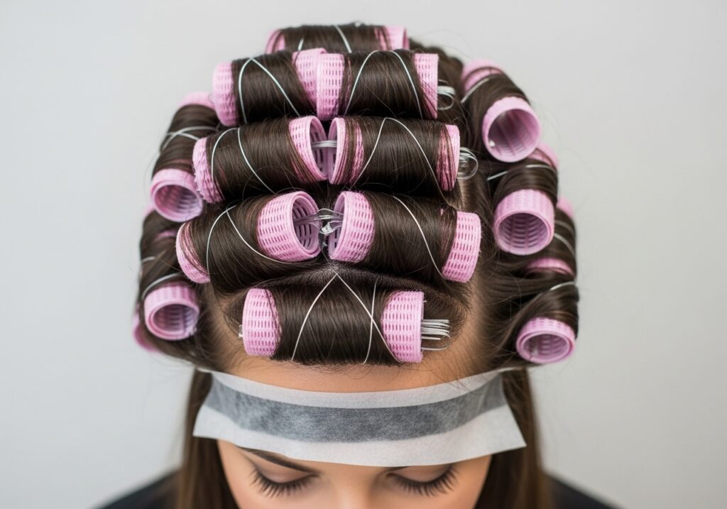 sock curls overnight tutorial for tight heatless curls on long hair