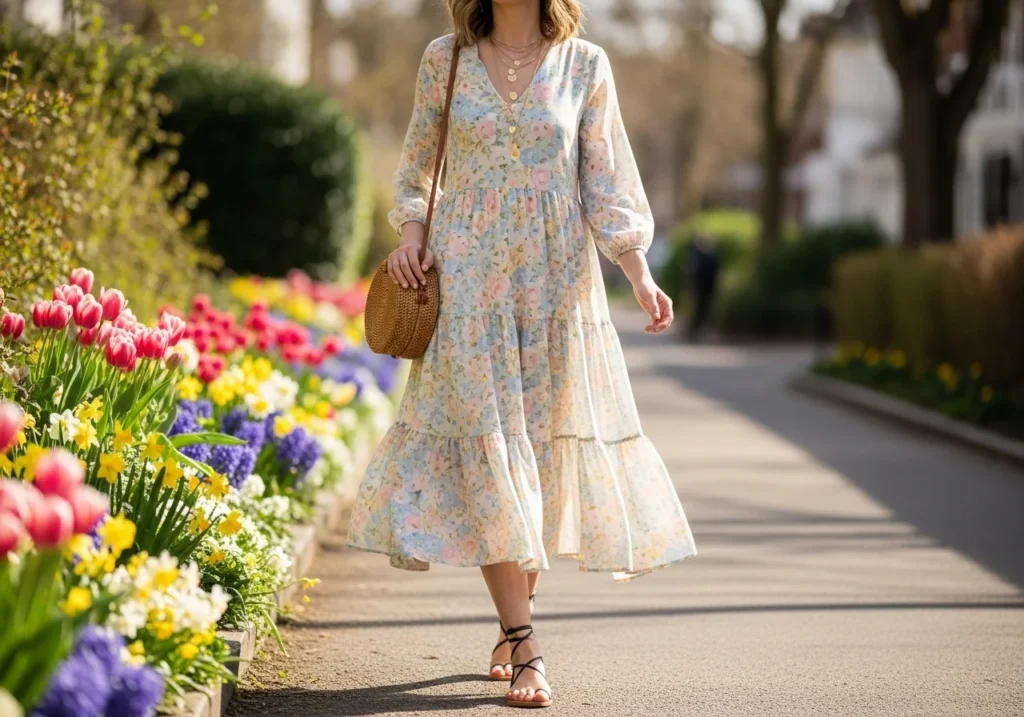  aesthetic spring outfits photograph like a dream against any garden or bloom-lined street.