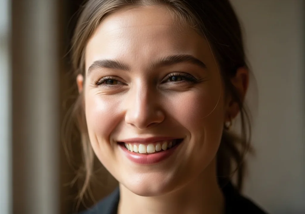 natural smile enhancing beauty without makeup