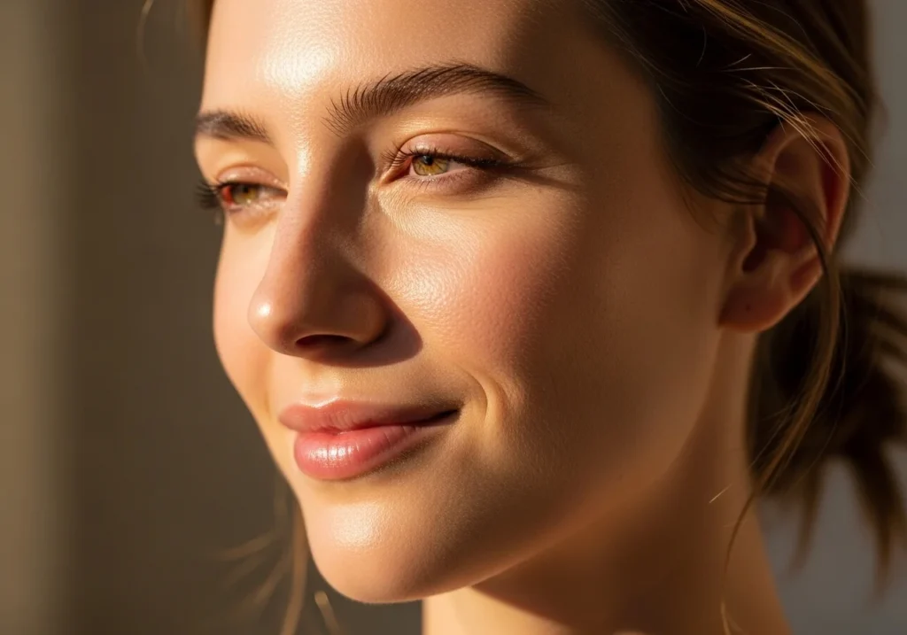 healthy glowing skin natural beauty without makeup result