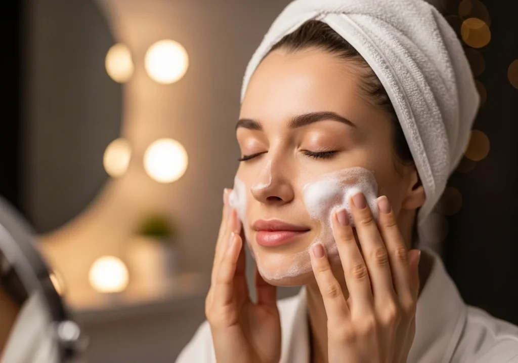  Deep cleansing at night to remove dirt oil and impurities