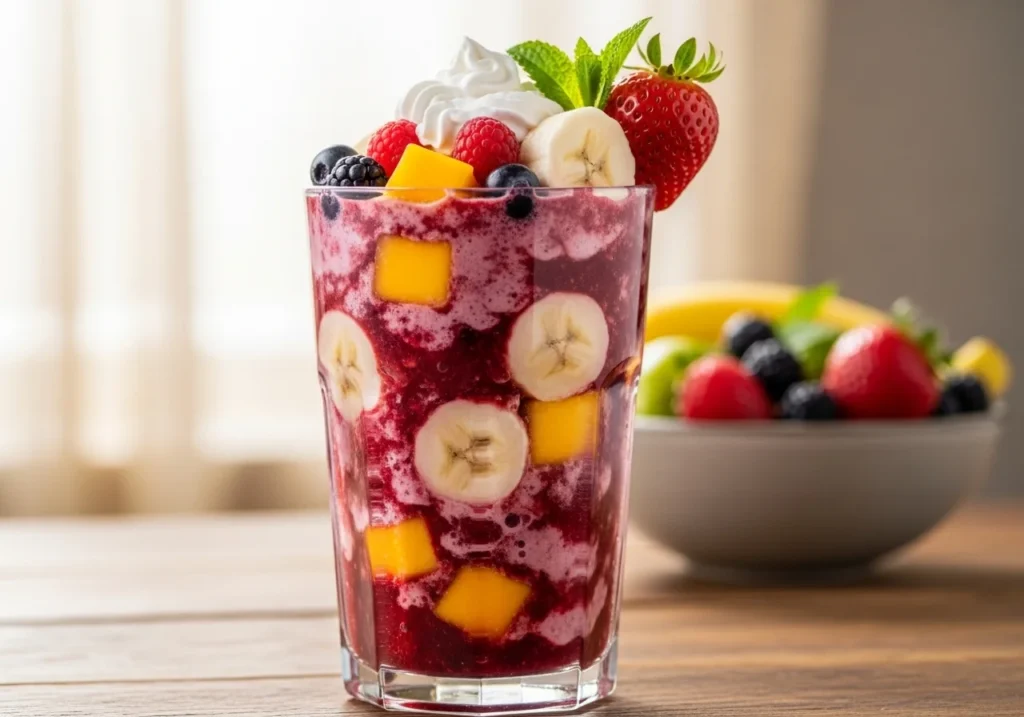 healthy fruit smoothie homemade