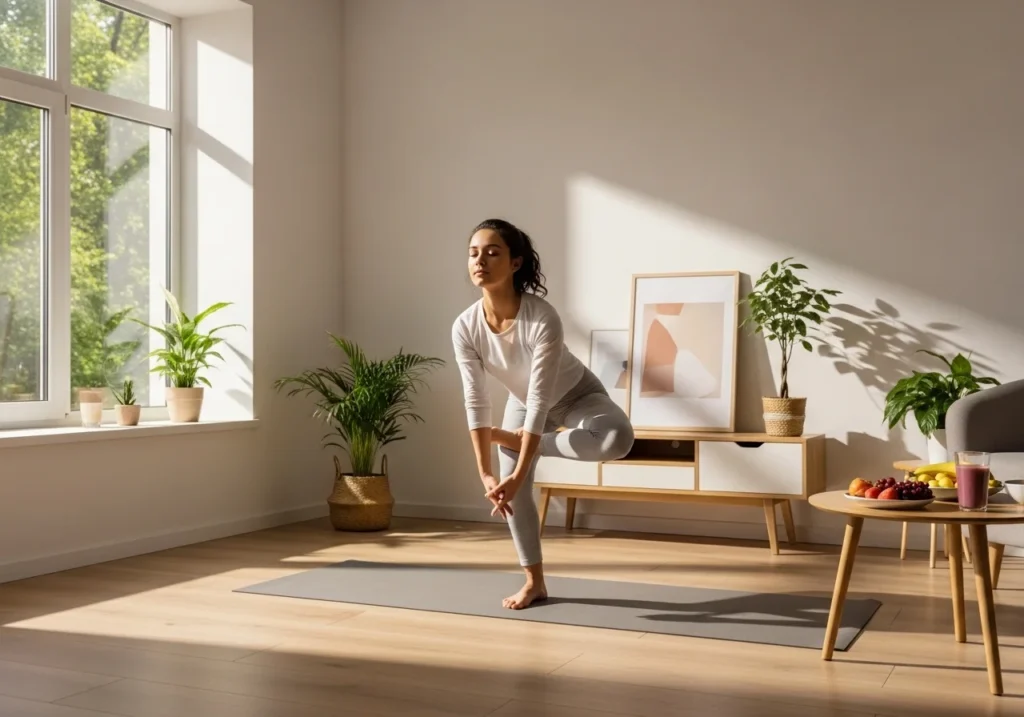 young girl living a balanced healthy lifestyle