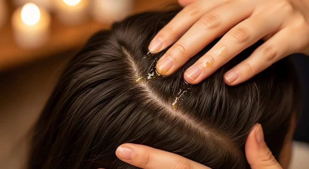 hair oil massage at home coconut oil for hair growth