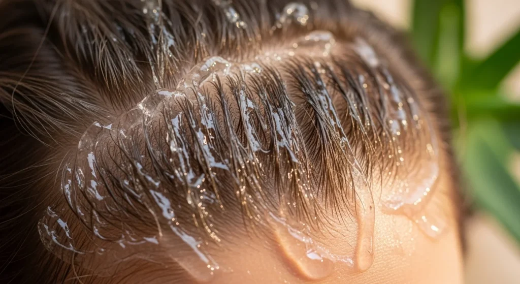 aloe vera gel for hair growth and dandruff control