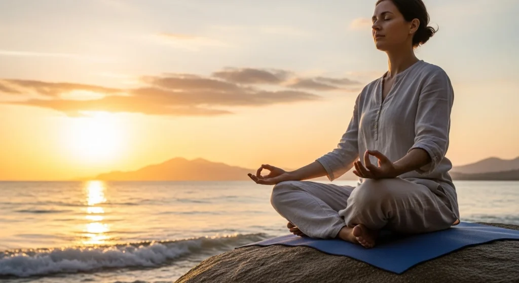 stress relief meditation for reducing hair fall naturally