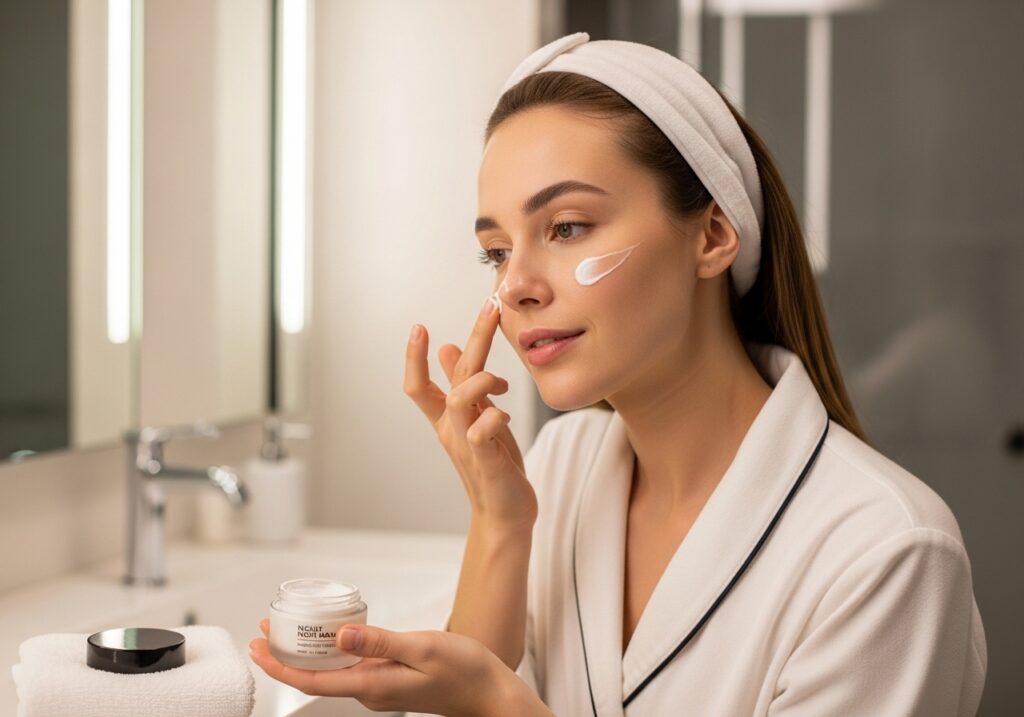 Night cream for deep hydration and skin repair