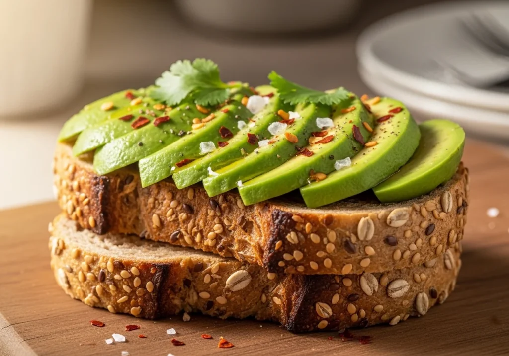 healthy avocado toast homemade snack