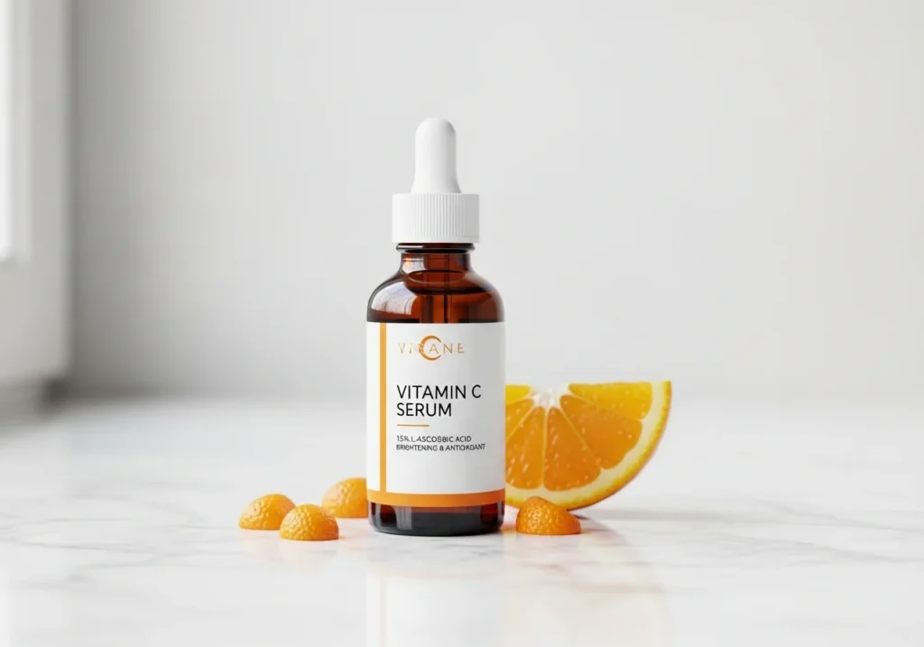 vitamin C serum for acne scar brightening