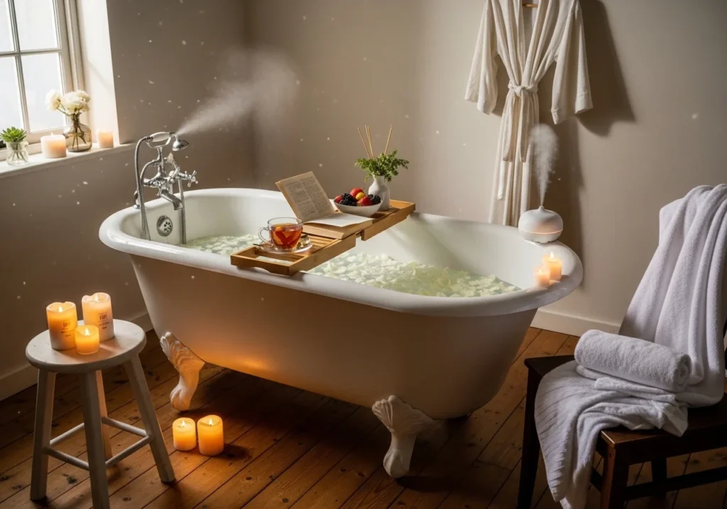 weekly self care routine at home spa