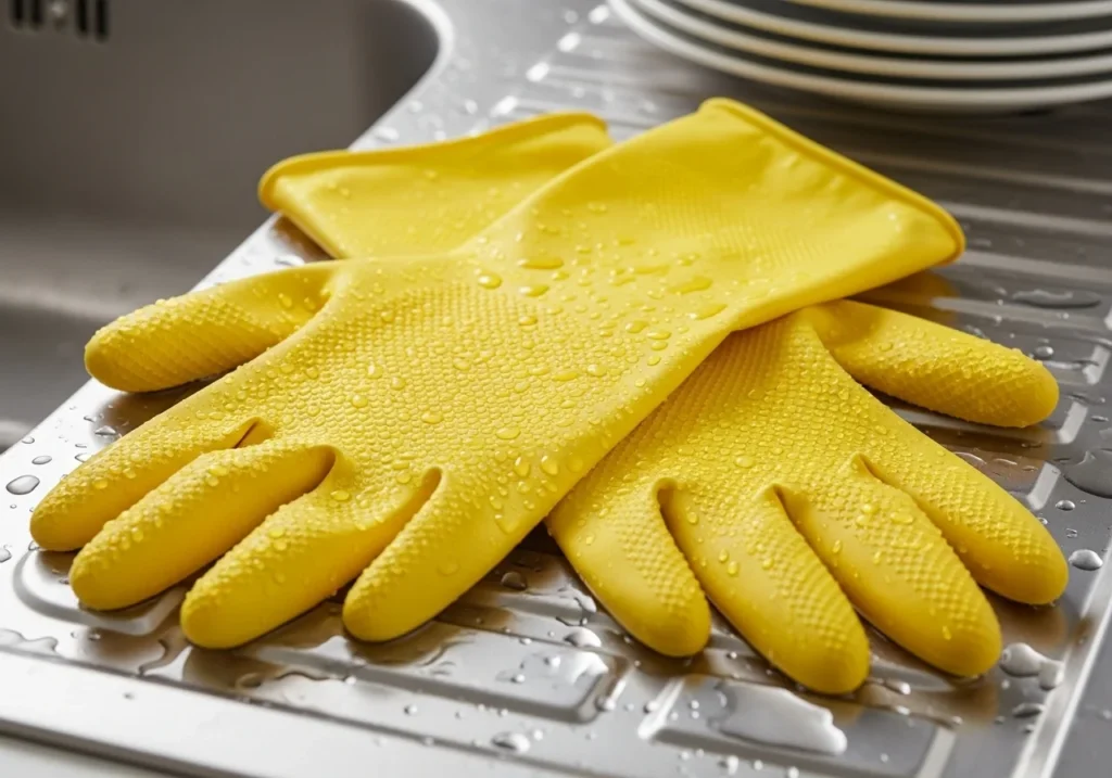 protecting nails while cleaning