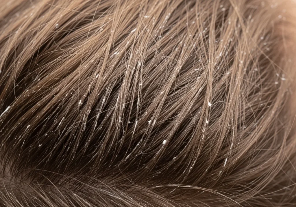 hair buildup due to improper washing