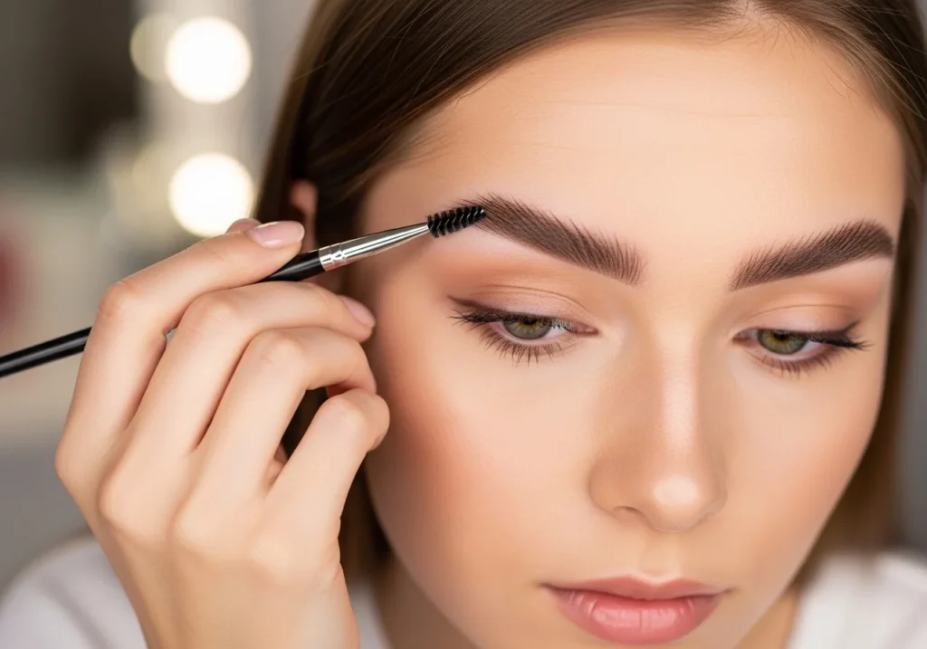 Natural eyebrow filling for a clean everyday look