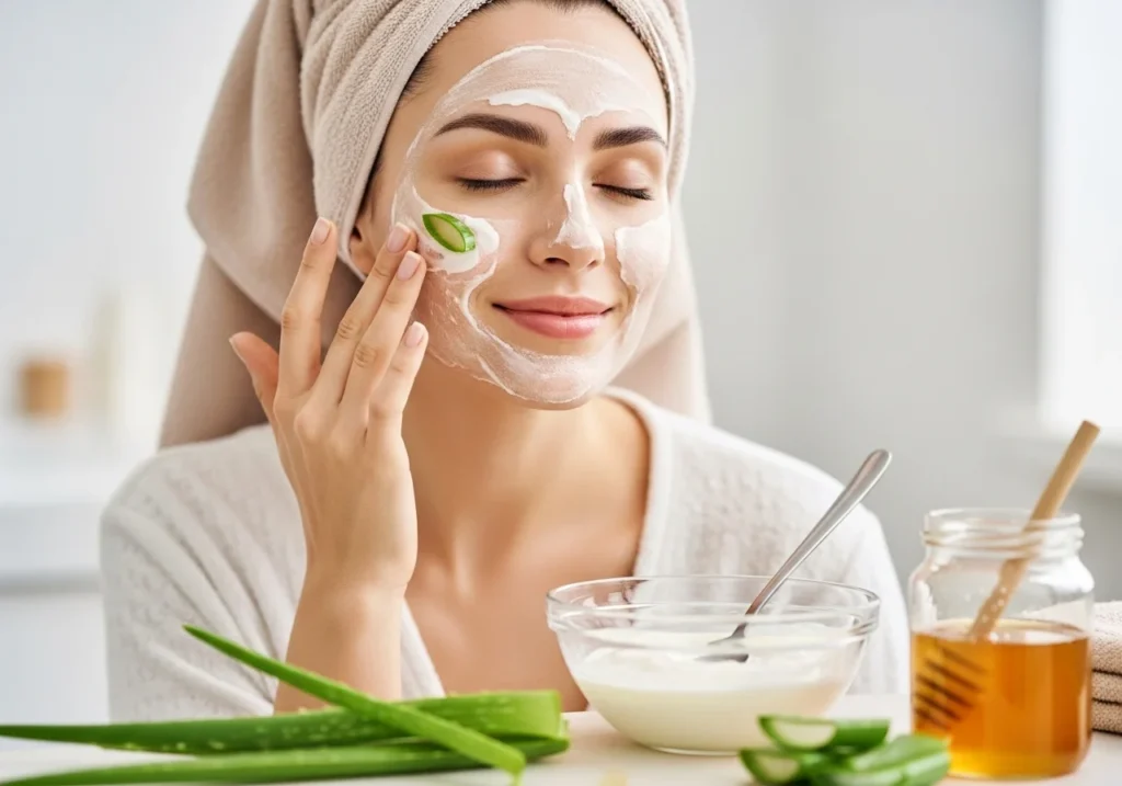 natural face mask for glowing skin at home