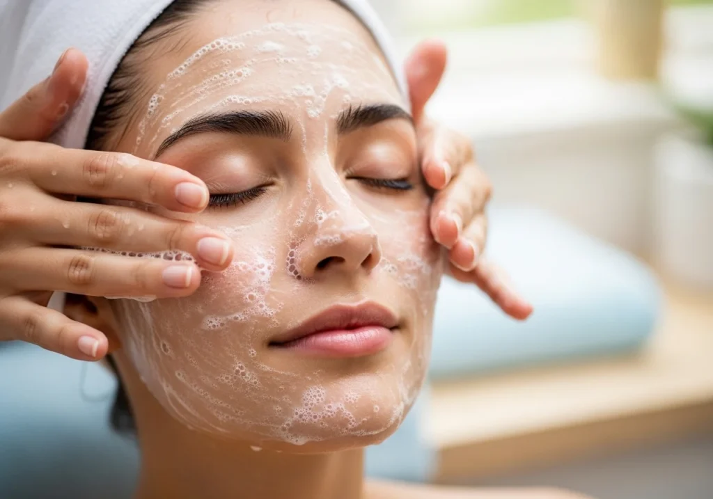 Skin care routine for clear and glowing skin at home