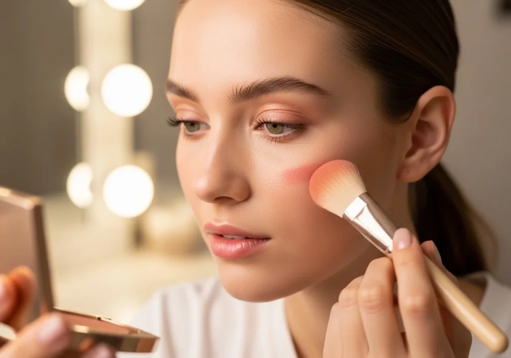 Blush gives your face a fresh and healthy glow that enhances your overall bridal look.