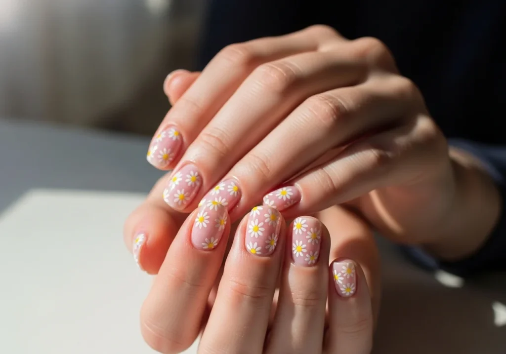 Cute Easy DIY Nail Art Ideas You Can Try at Home with simple floral design