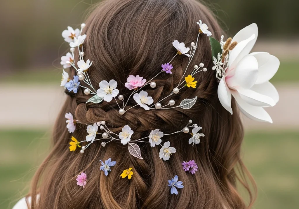 Traditional Bridal Hair Style Ideas for a Beautiful and Elegant Wedding Look with braided hair