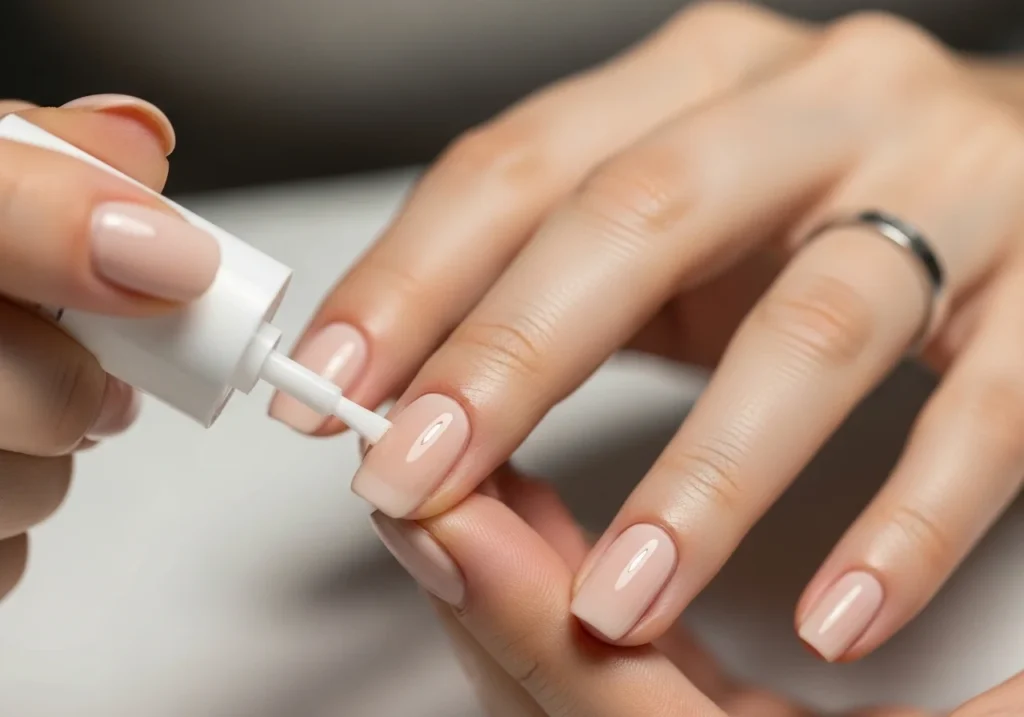 holding nail after glue