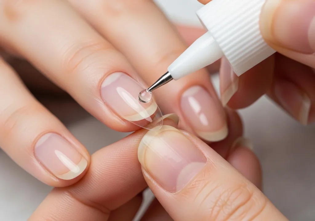 visual nail glue tips