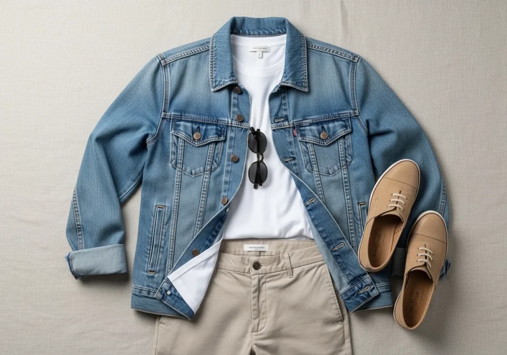 Chic outfit with statement pieces, bold accessories, and stylish modern look