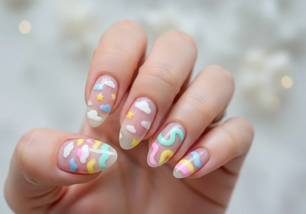 Trendy Easy DIY Nail Art Ideas You Can Try at Home with pastel nail colors