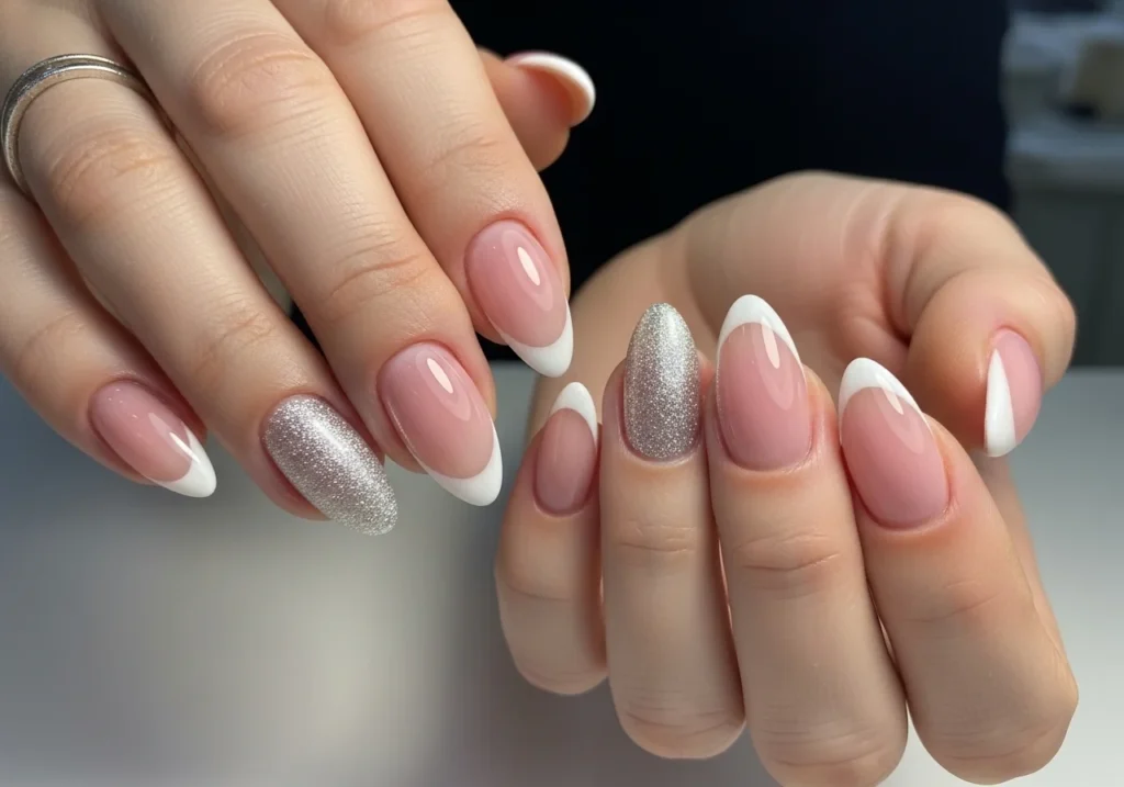 salon style pink nails result