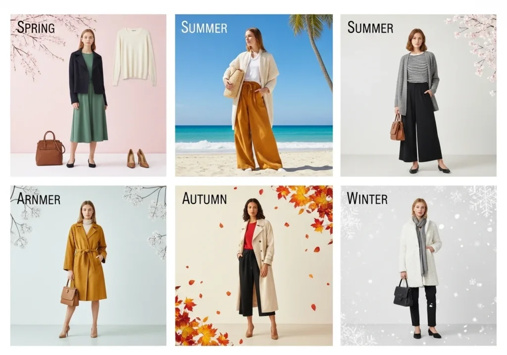 seasonal outfit collage
Seasonal outfit inspo helps you stay trendy