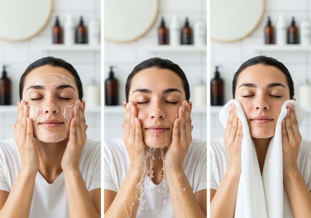 Skin care routine for clear and glowing skin at home