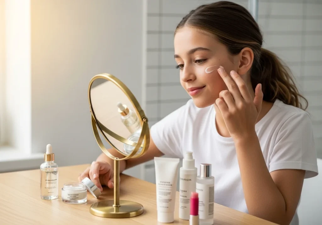 Skin care routine for clear and glowing skin at home