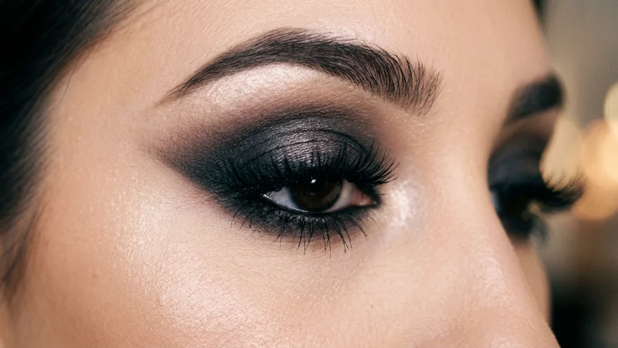 elegant smokey eye makeup enhancing eyes beautifully