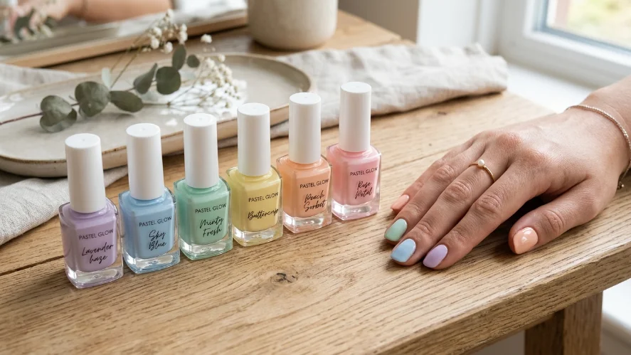 soft pastel nails for daily wear