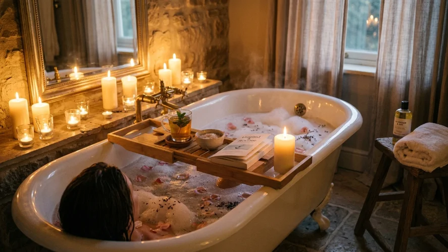 warm shower for better nighttime relaxation