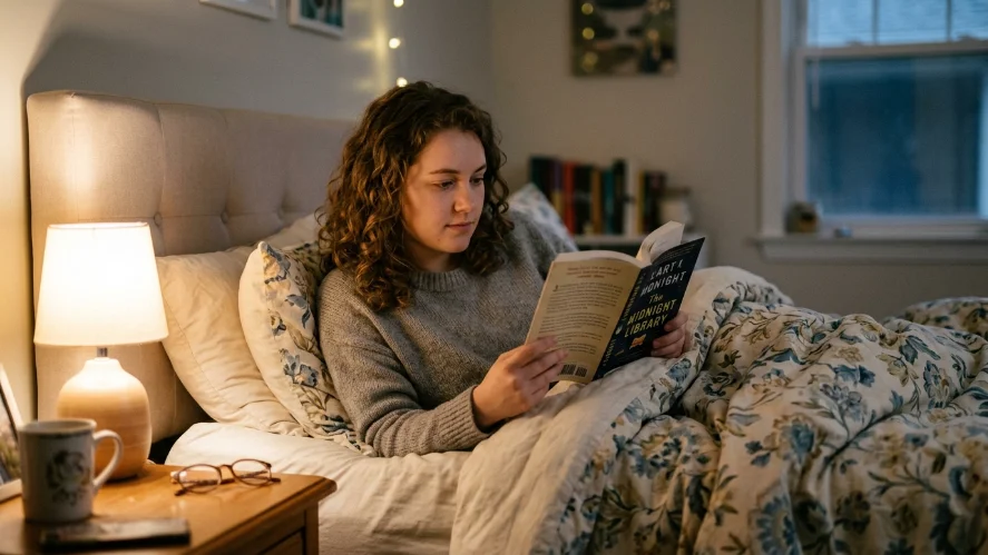 reading before bed for better sleep