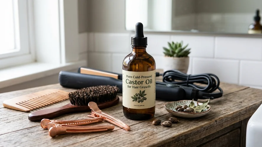 castor oil for thicker stronger hair