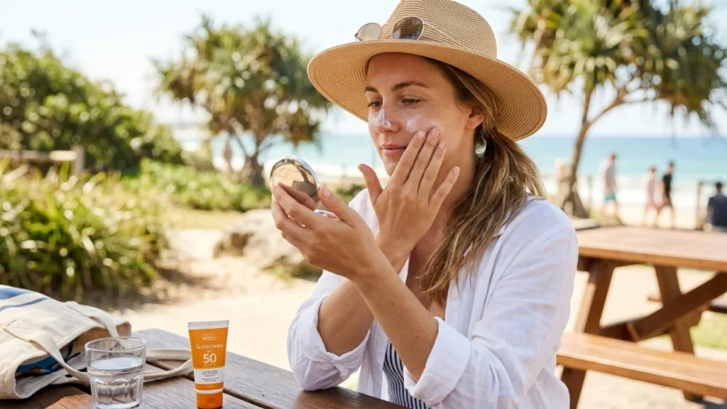 daily sunscreen application for healthy skin protection