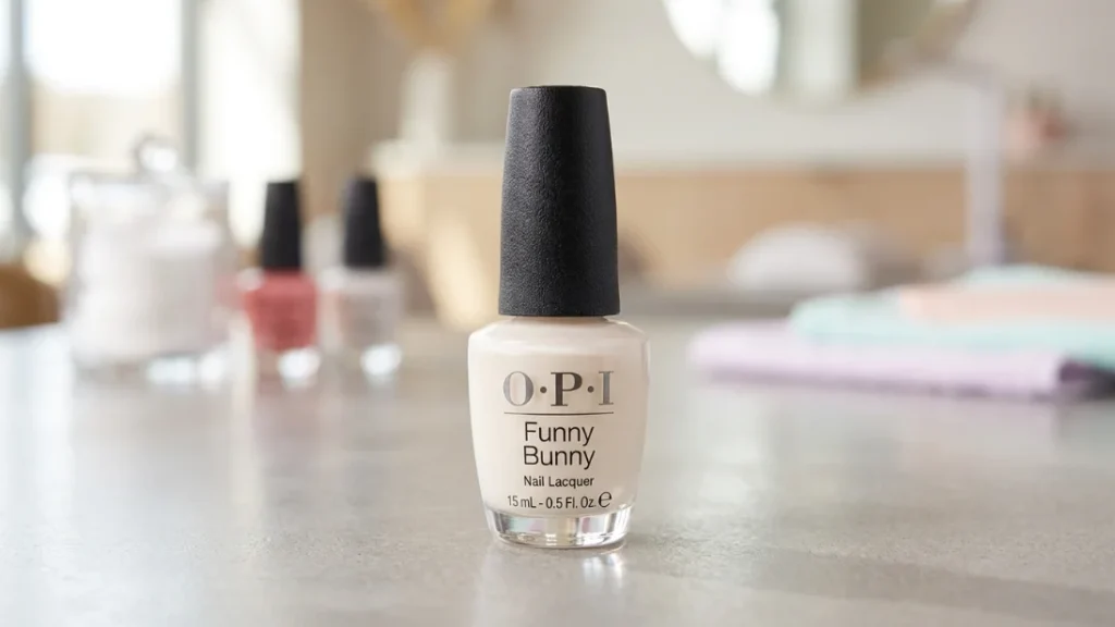 OPI Funny Bunny milky white nail polish