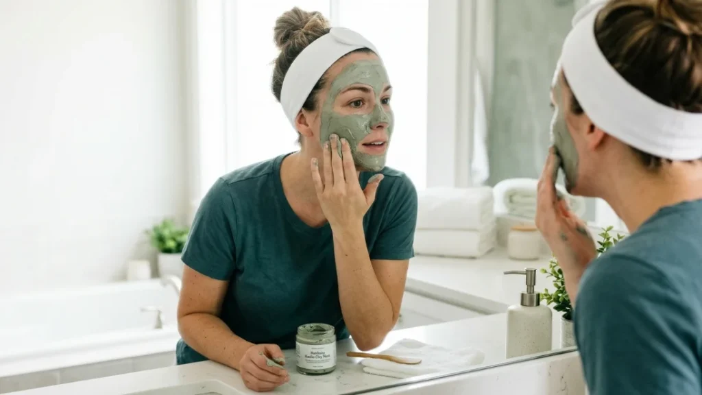 clay mask for oily skin control