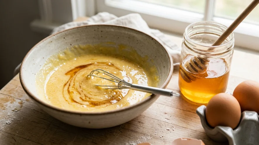 egg and honey moisturizing hair mask