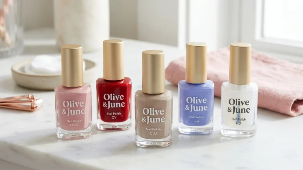 clean beauty milky white nail polish