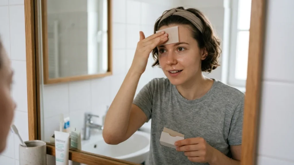 blotting papers for oily skin shine control